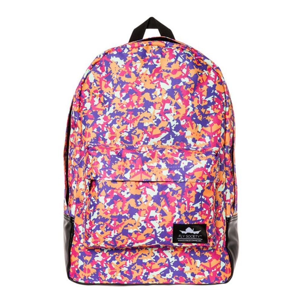 Fly Society Mens The All Over Camo Standard Backpack, NWT